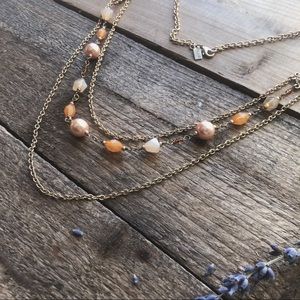 1928 • Layered Filigree Necklace 17”